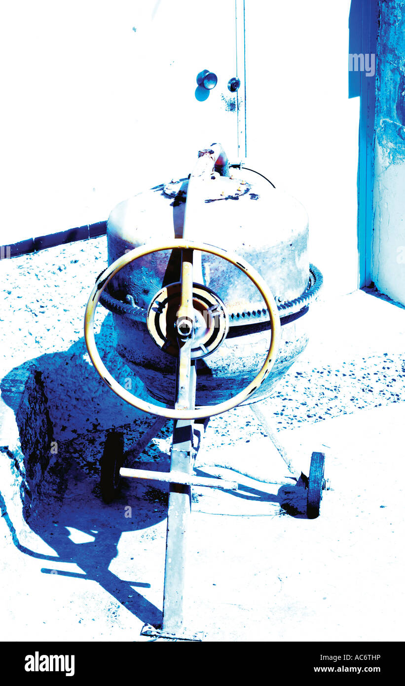 Cement mixing machine Stock Photo Alamy