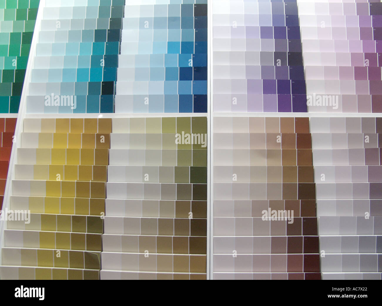 colour sample cards Stock Photo Alamy