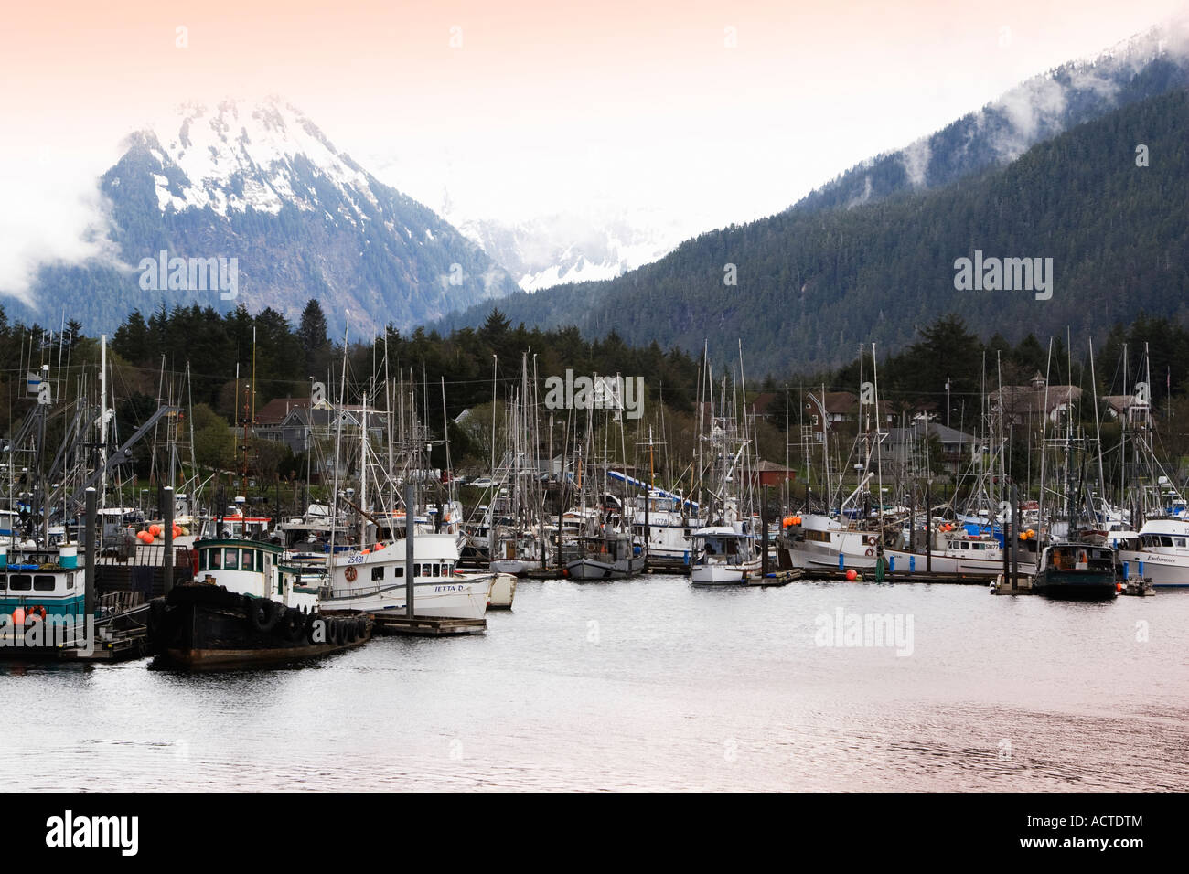 Sitka Alaska Harbor Stock Photo Alamy