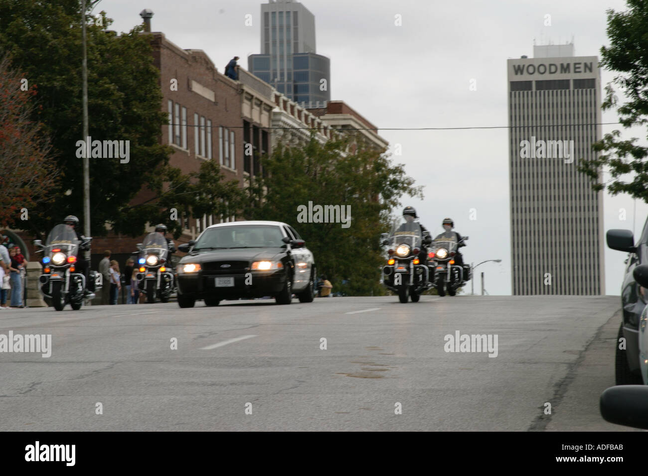 Police Funeral Procession Stock Photo Alamy