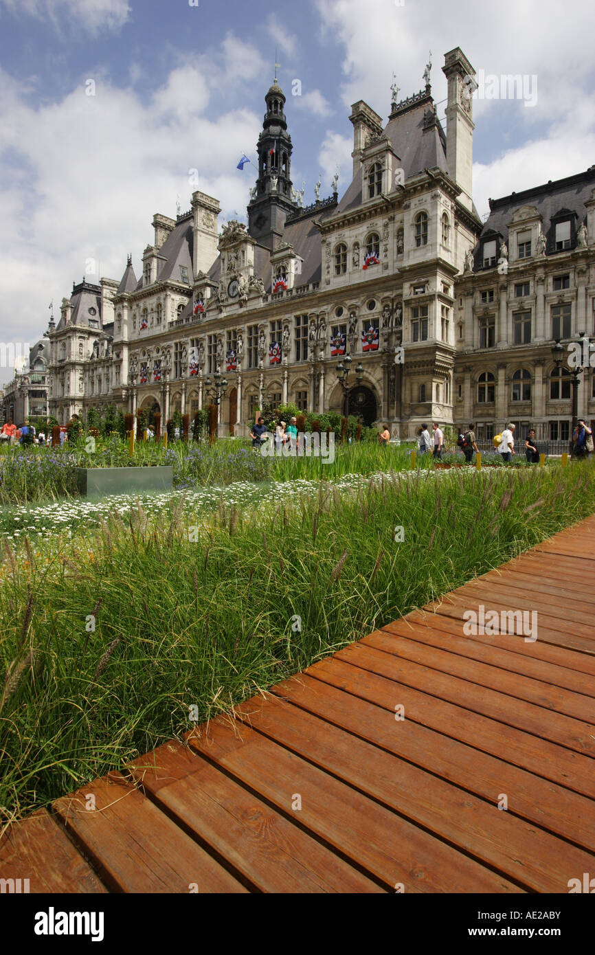 Paris Town Hall Stock Photo Alamy