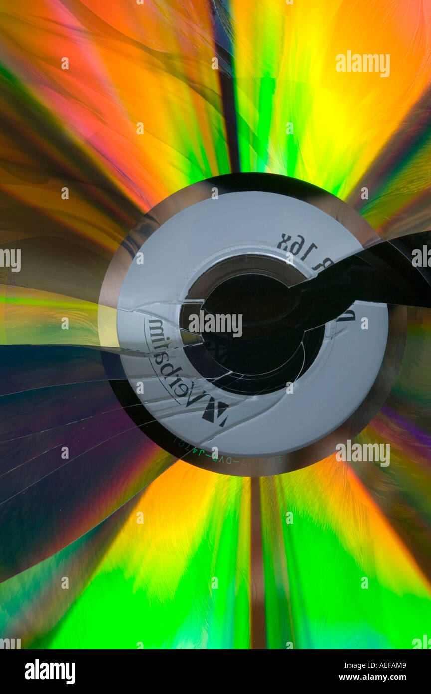 light refracted off a cd Stock Photo Alamy