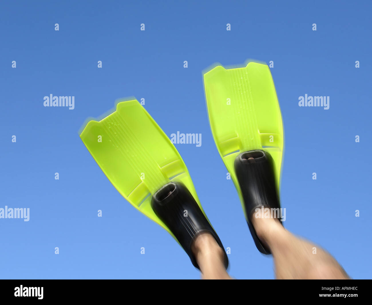 diving flippers Taucherflossen Stock Photo Alamy