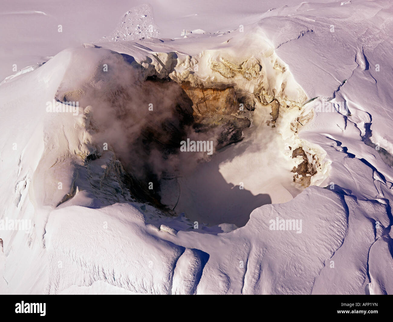 The active volcano Mount Spurr Stock Photo Alamy