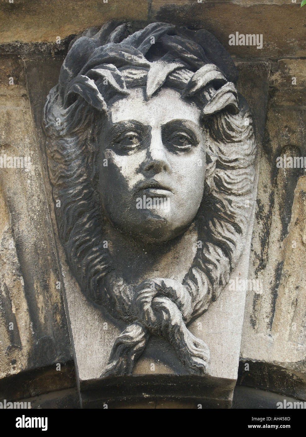 Statue england architecture stone carving college university uk england