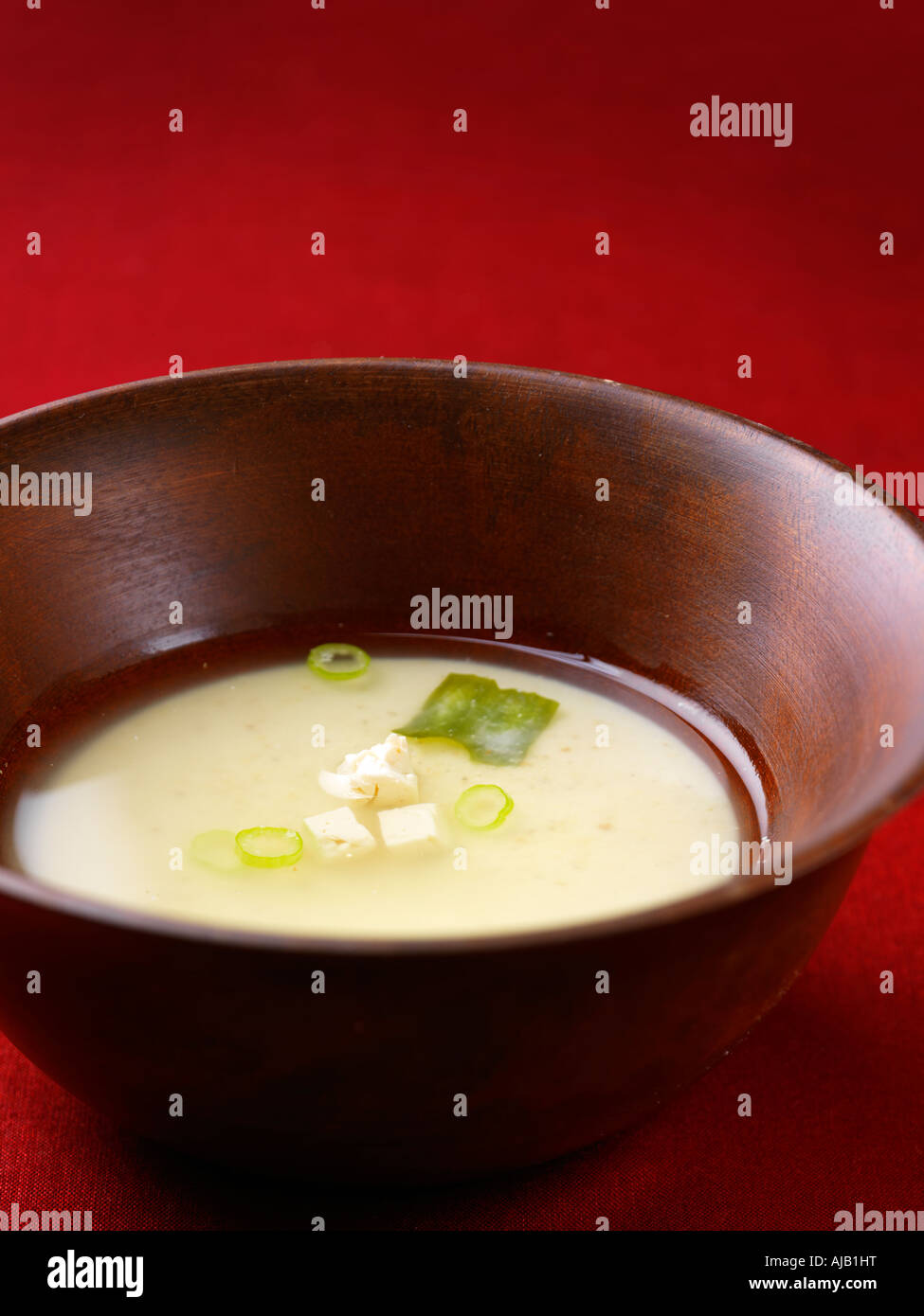 Japanese miso soup with tofu and seaweed hires stock photography and images Alamy