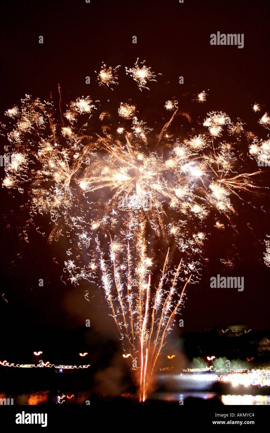 Fireworks Display Firework Illuminations Stock Photos & Fireworks