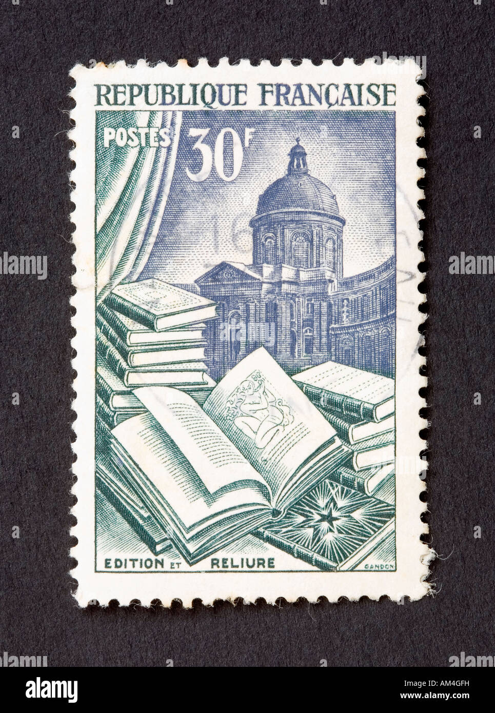 French postage stamp Stock Photo Alamy