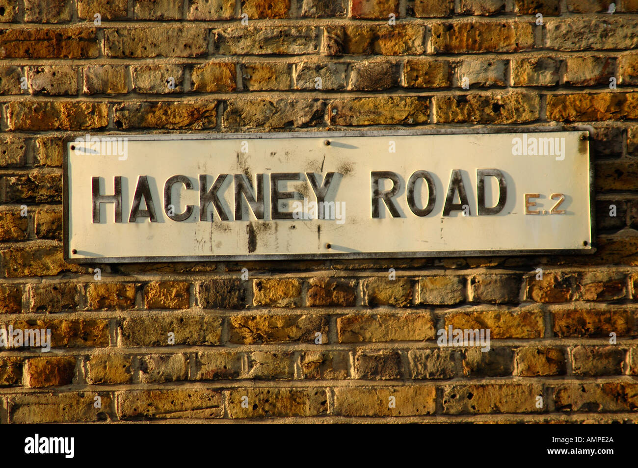Hackney Road sign Stock Photo Alamy