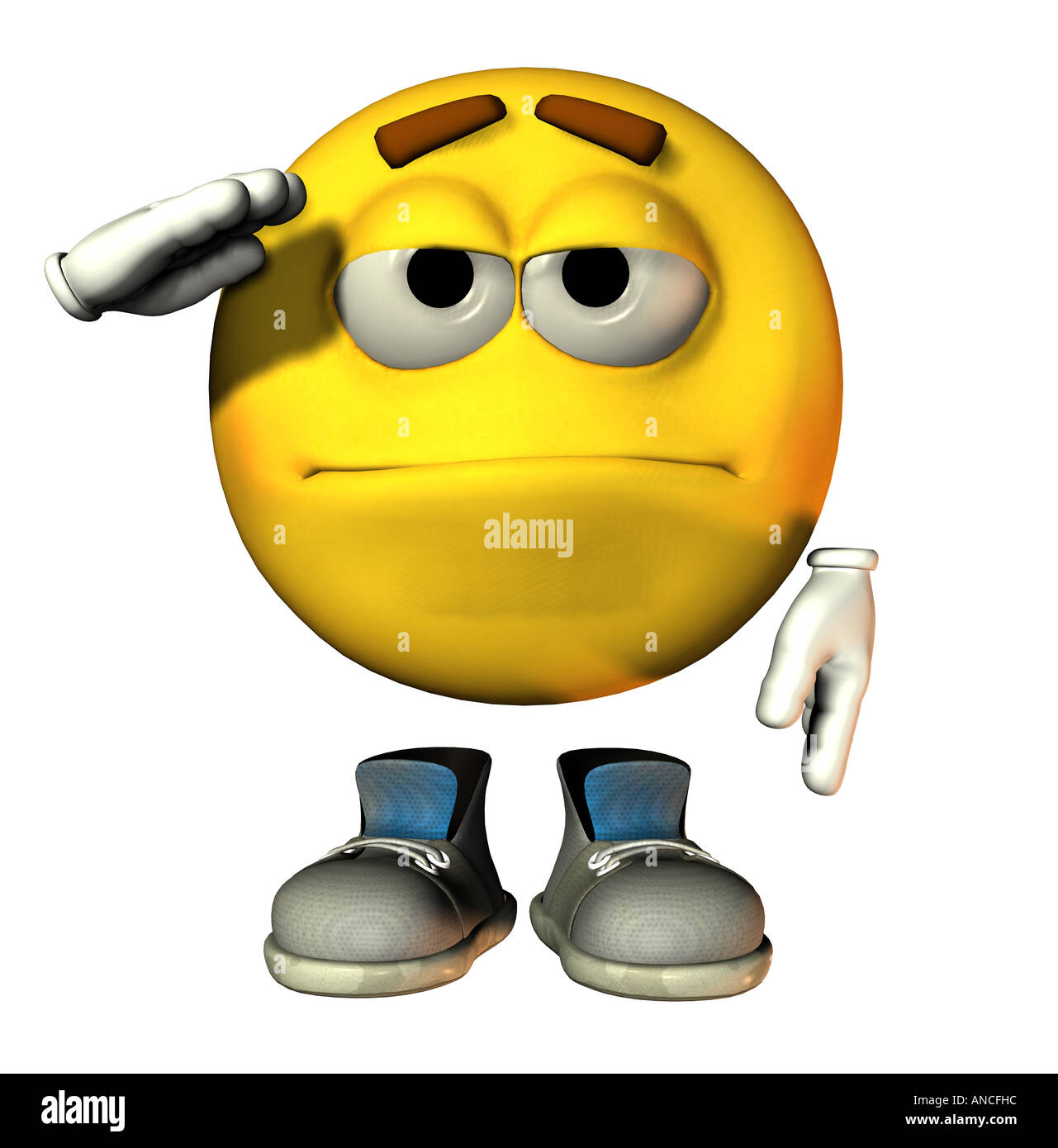 saluting smiley Stock Photo 8848219 Alamy