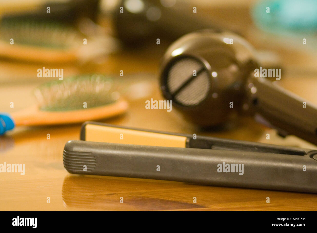 hair styling equipment Stock Photo Alamy