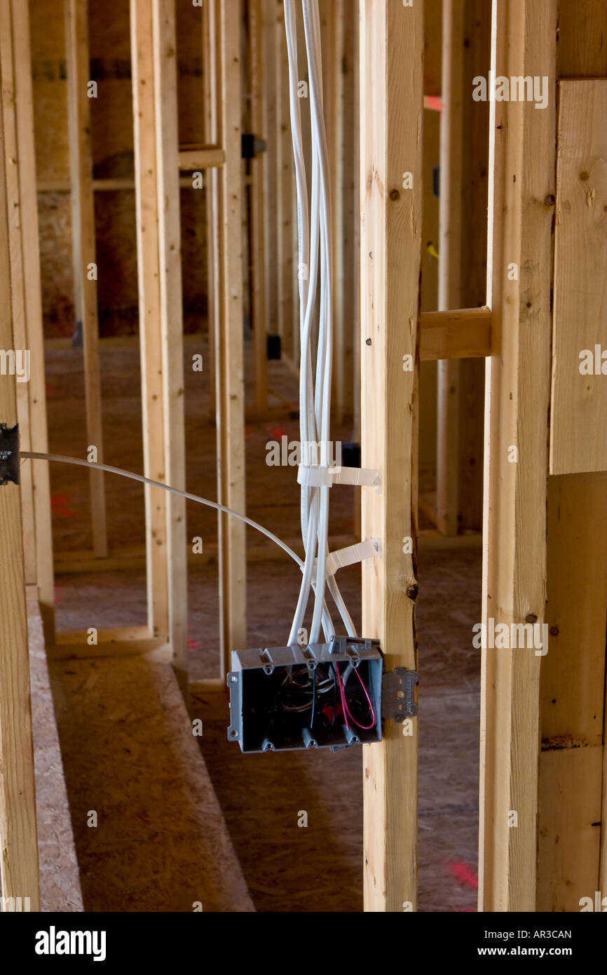 Electrical Box Installation Stock Photo Alamy