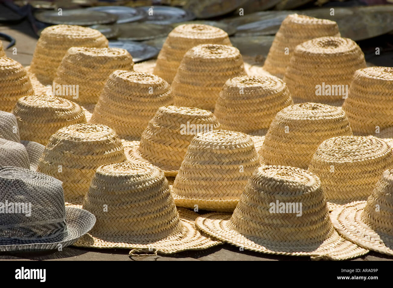 Straw hat pattern Stock Photo Alamy