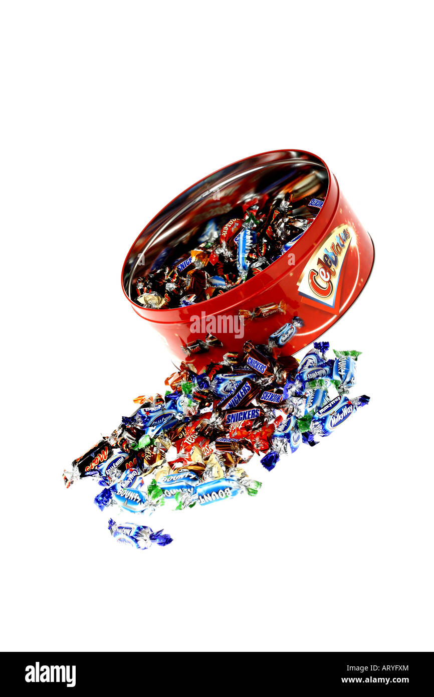 Tin of celebrations chocolates hires stock photography and images Alamy
