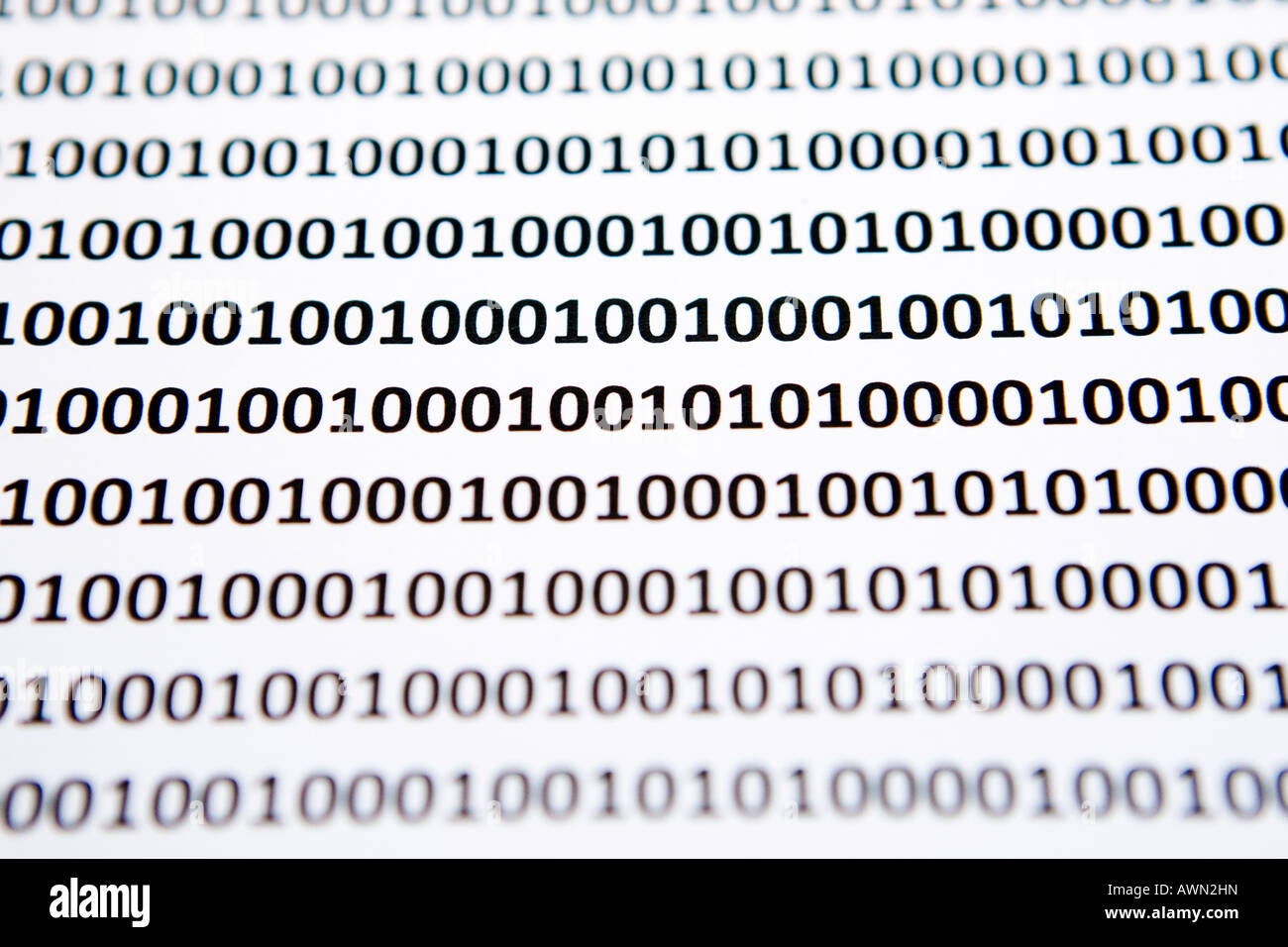 Bit code, computer data stream Stock Photo Alamy