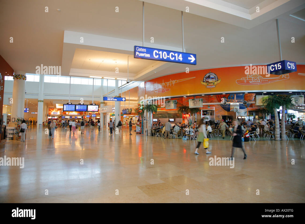 Airport interior, Cancun, Mexico Stock Photo Alamy