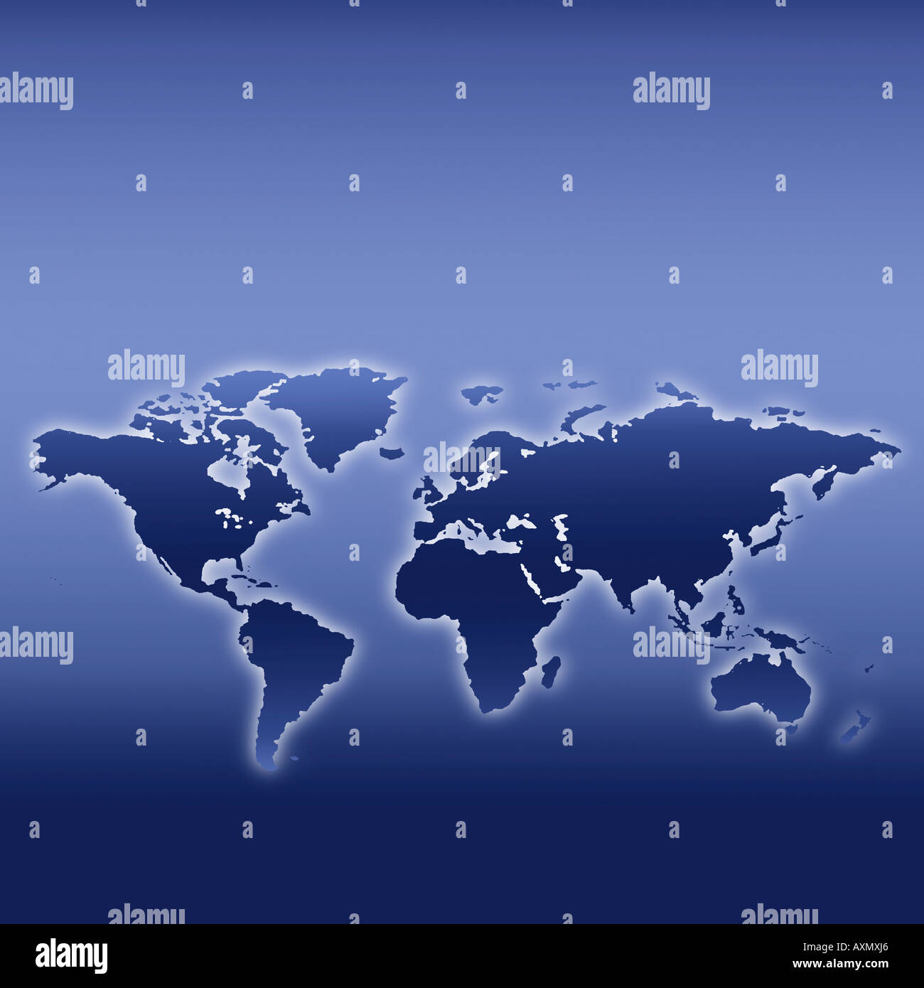 Computer Generated Map Of The World Computer generated map of globe Stock Photo Alamy