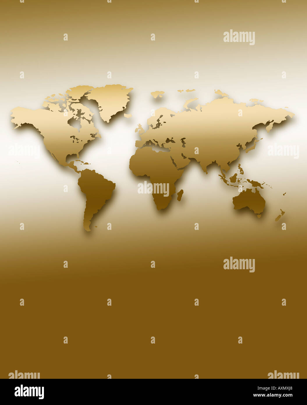Computer Generated Map Of The World Computer generated map of globe Stock Photo Alamy