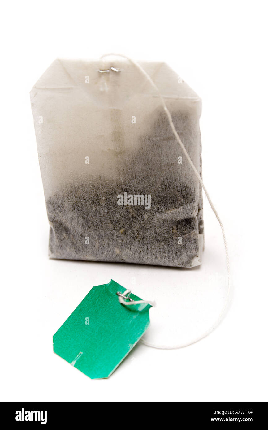 Standing Tea Bag Stock Photo Alamy