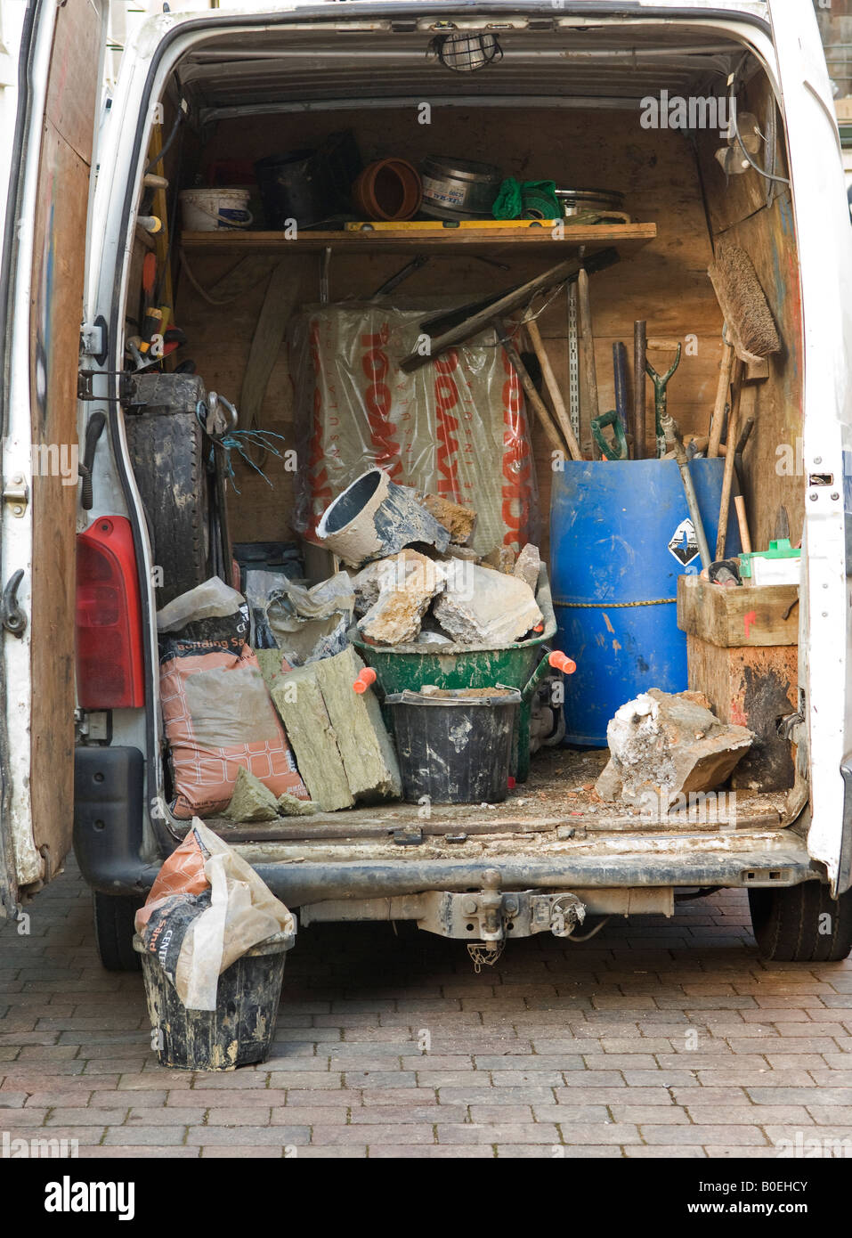 builders van interior Stock Photo, Royalty Free Image 17531387 Alamy