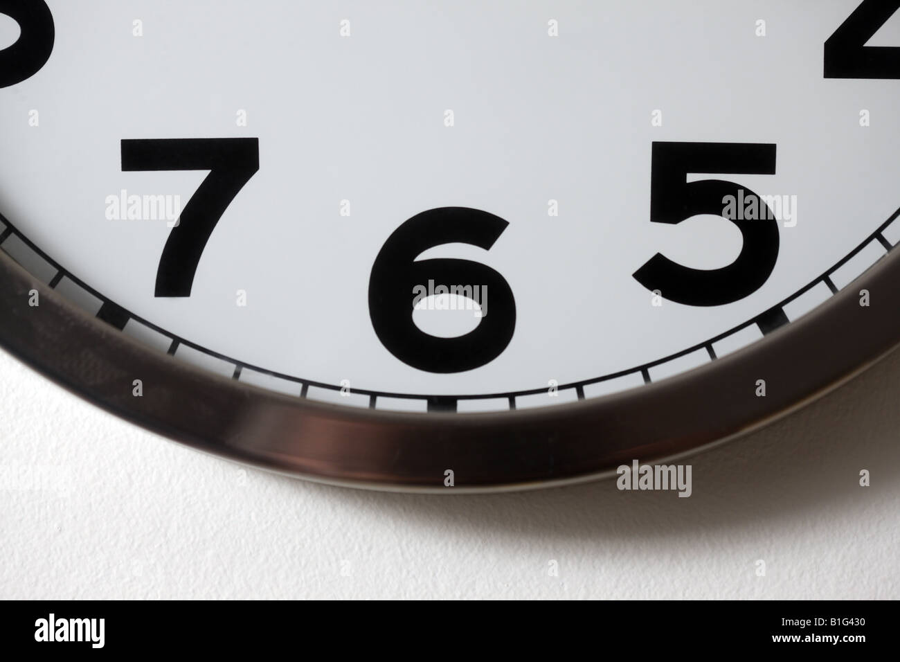 White clock face Stock Photo Alamy