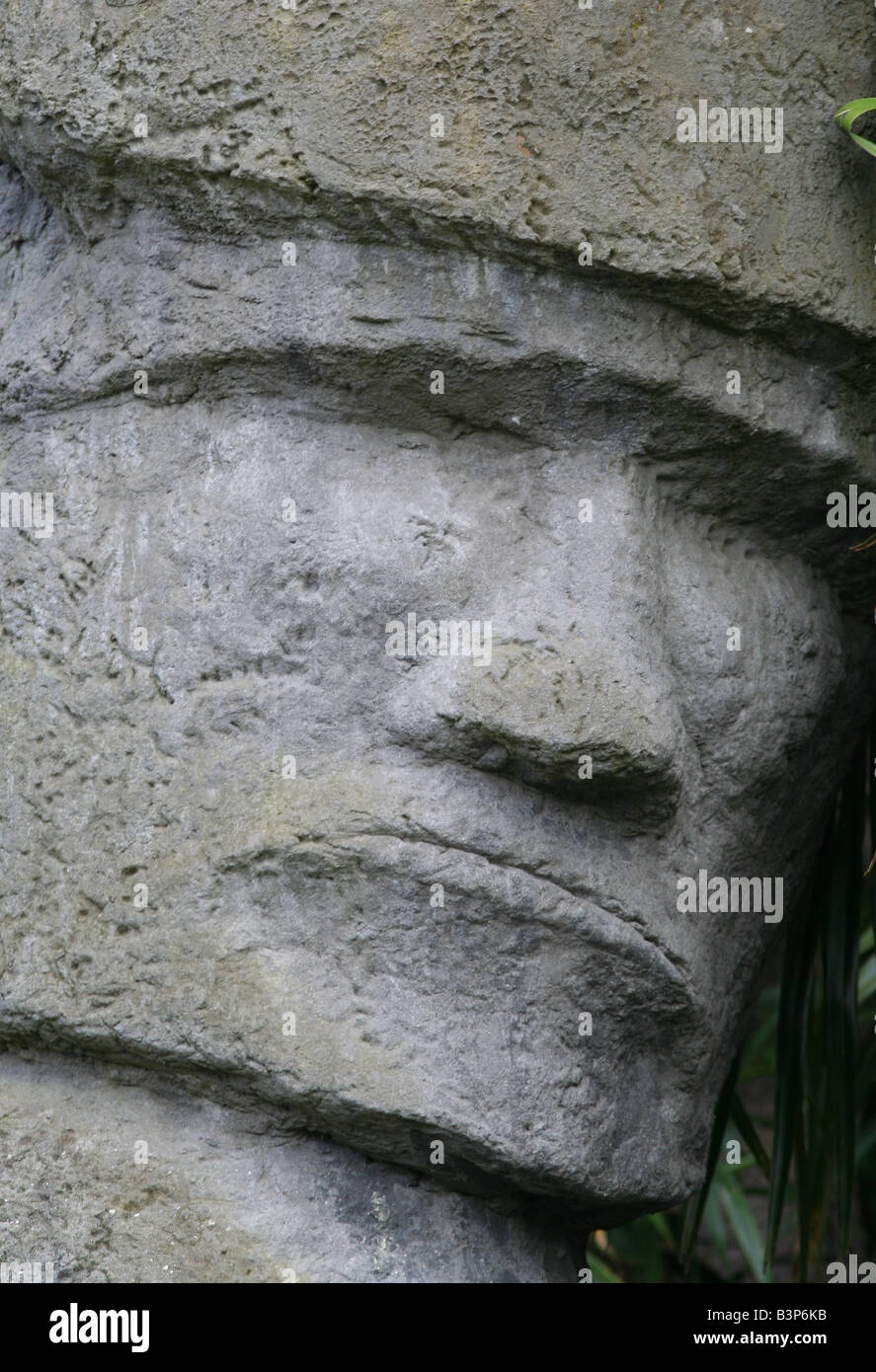 Easter Island statue replica Stock Photo Alamy
