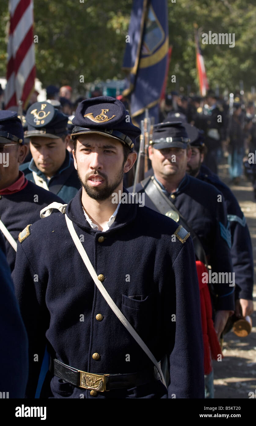 Union Troops Marching Stock Photo Alamy