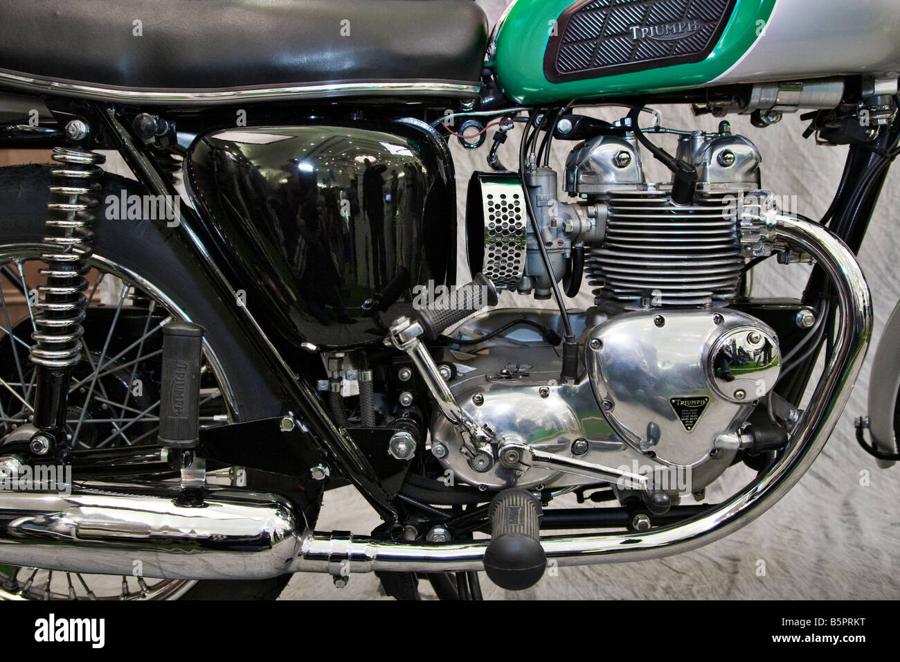 Triumph, motorcycle, engine Stock Photo Alamy