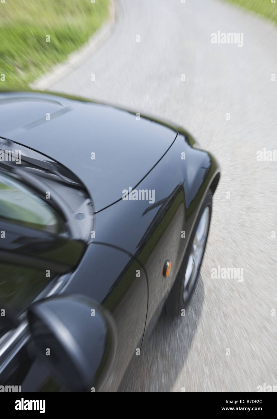 A black car Stock Photo Alamy