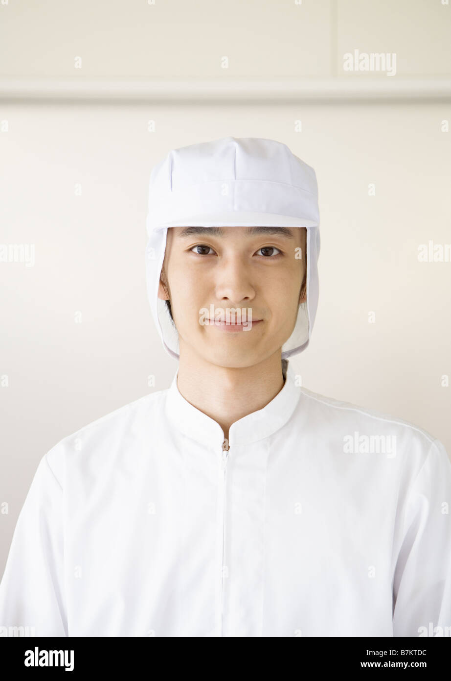 A food processing worker Stock Photo Alamy