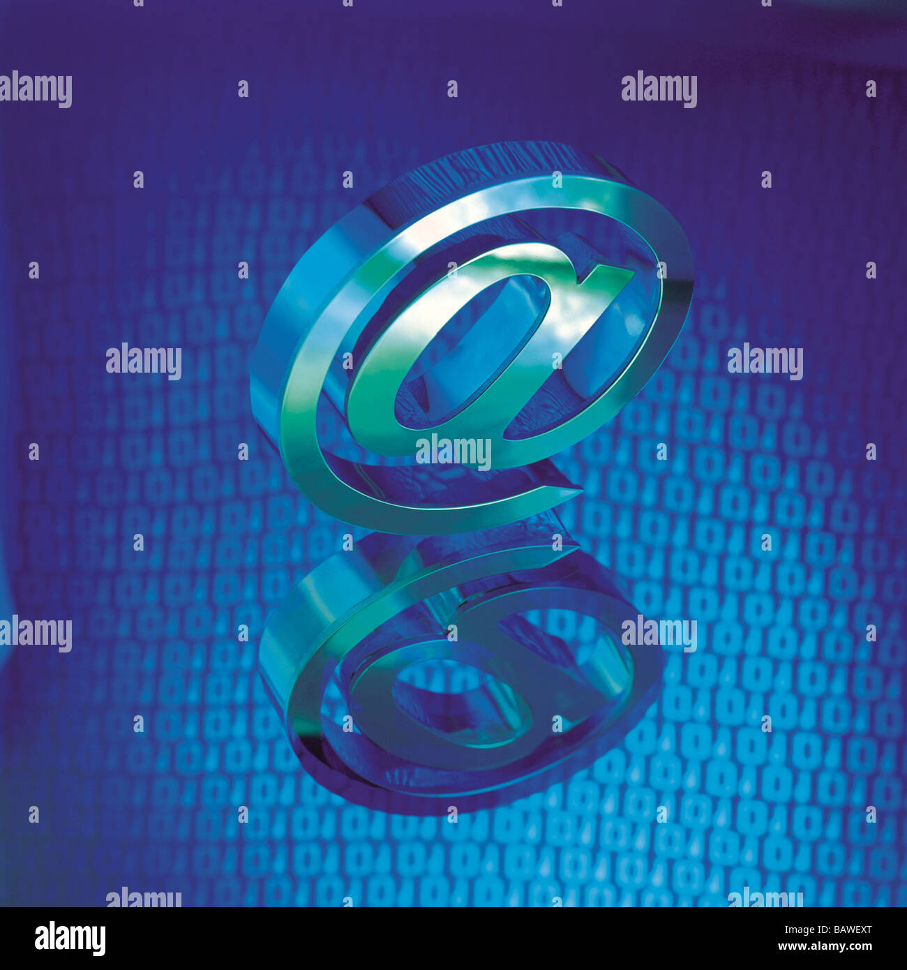 At symbol and reflection Stock Photo - Alamy