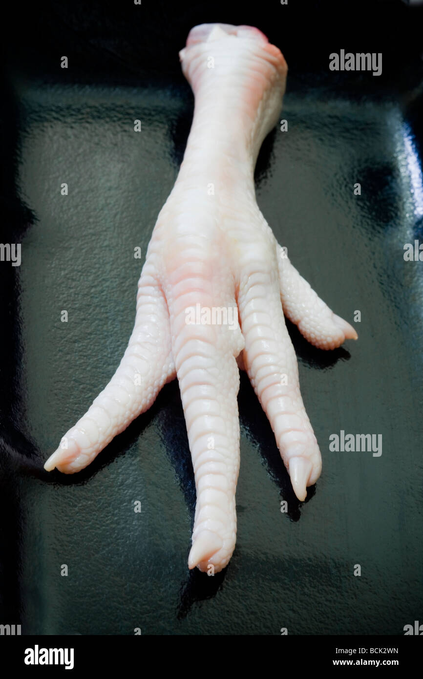 Raw Chickens Foot Stock Photo Alamy