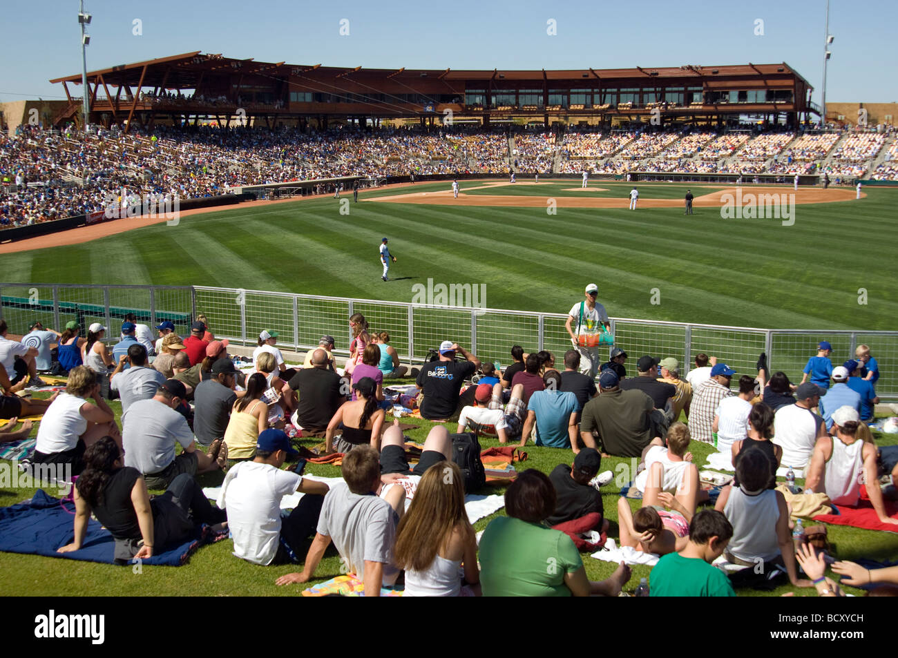 Baseball Outfield Fans Stock Photos & Baseball Outfield Fans Stock