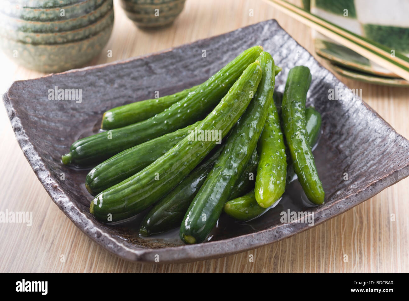 Mini cucumber pickles Stock Photo Alamy