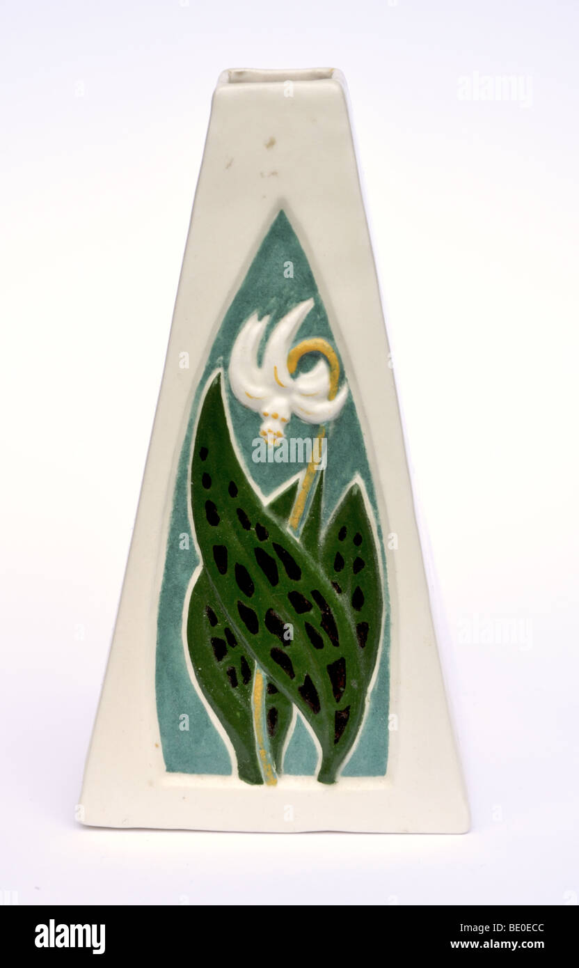 Triangular shaped flower vase Stock Photo Alamy