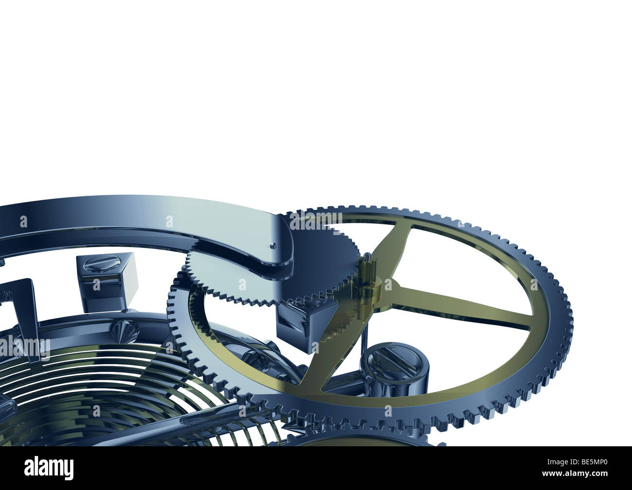 Clockwork mechanism macro Stock Photo Alamy