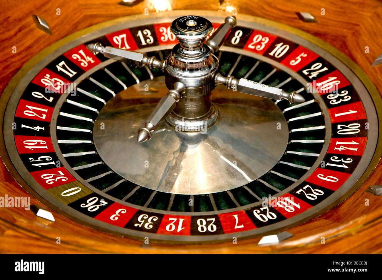 Roulette wheel Stock Photo Alamy