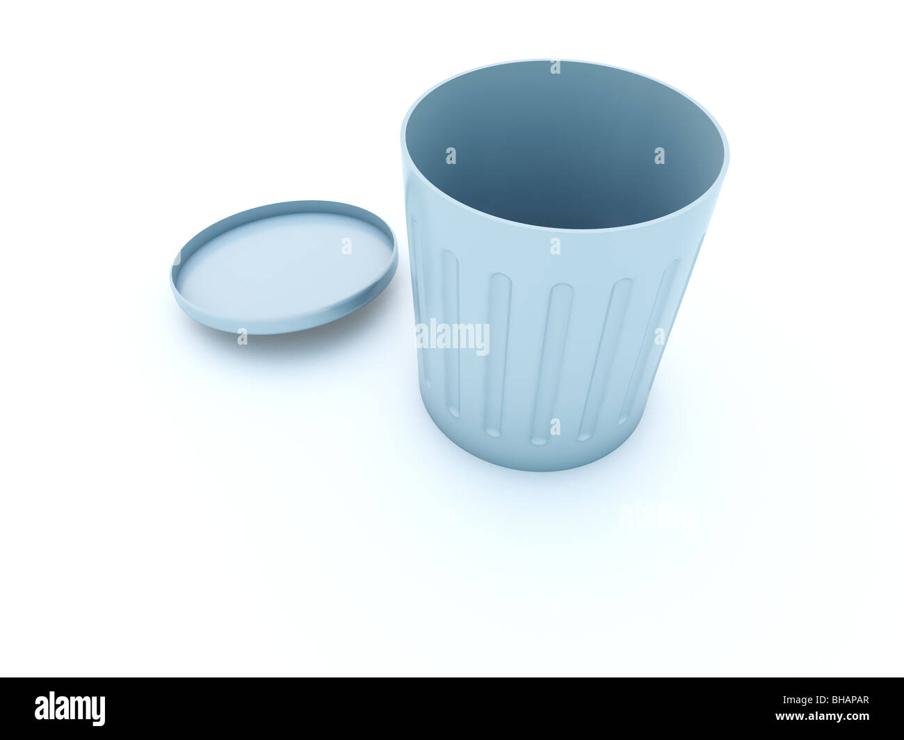 Empty bin isolated on white Stock Photo Alamy