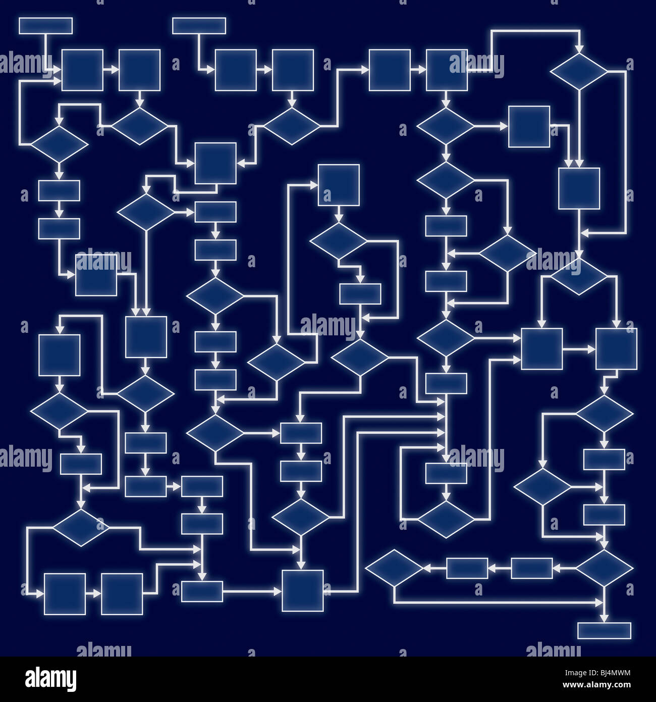 Abstract flowchart diagram. Computer program algorithm Stock Photo Alamy