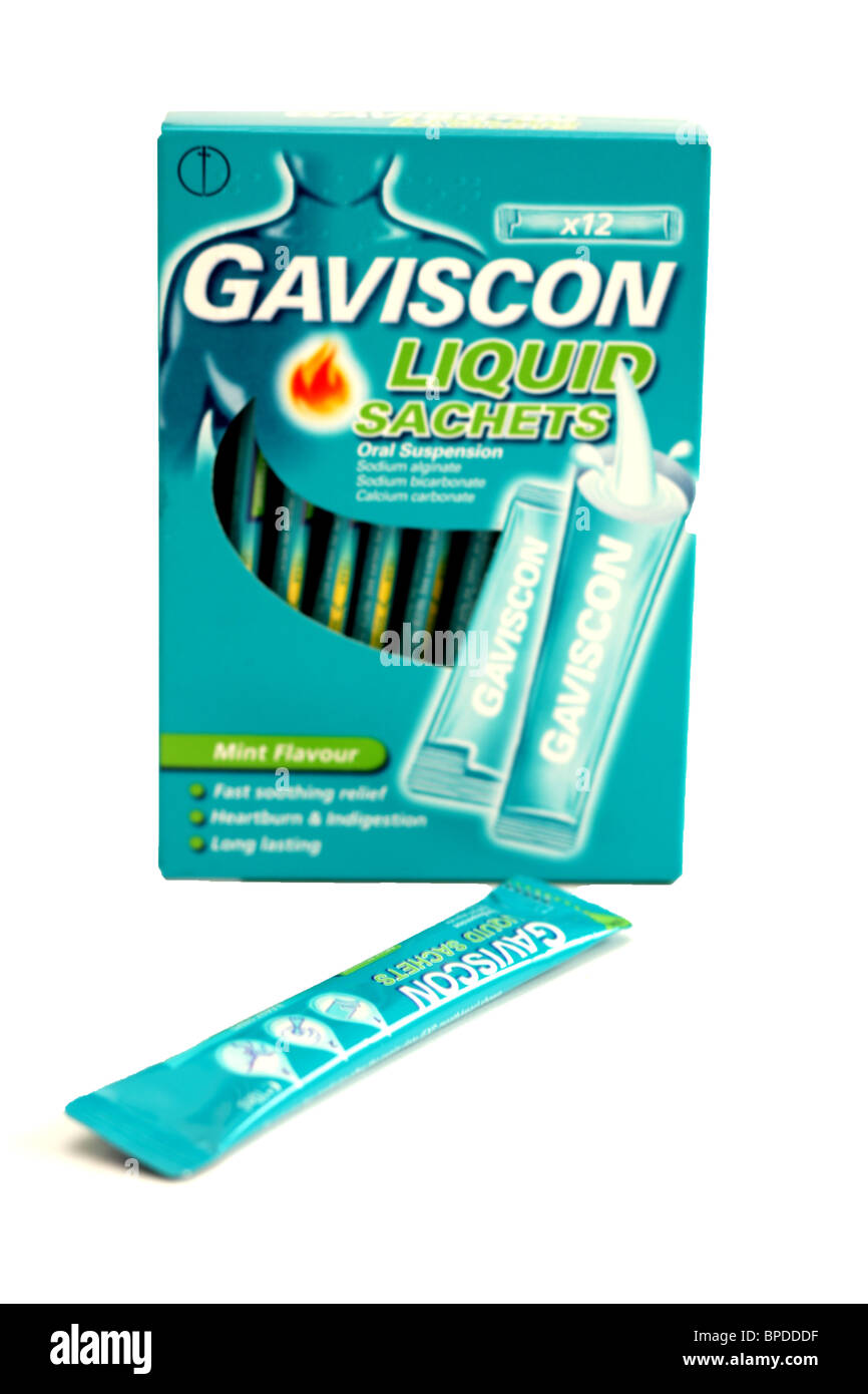 Gaviscon Liquid Sachets Stock Photo Alamy
