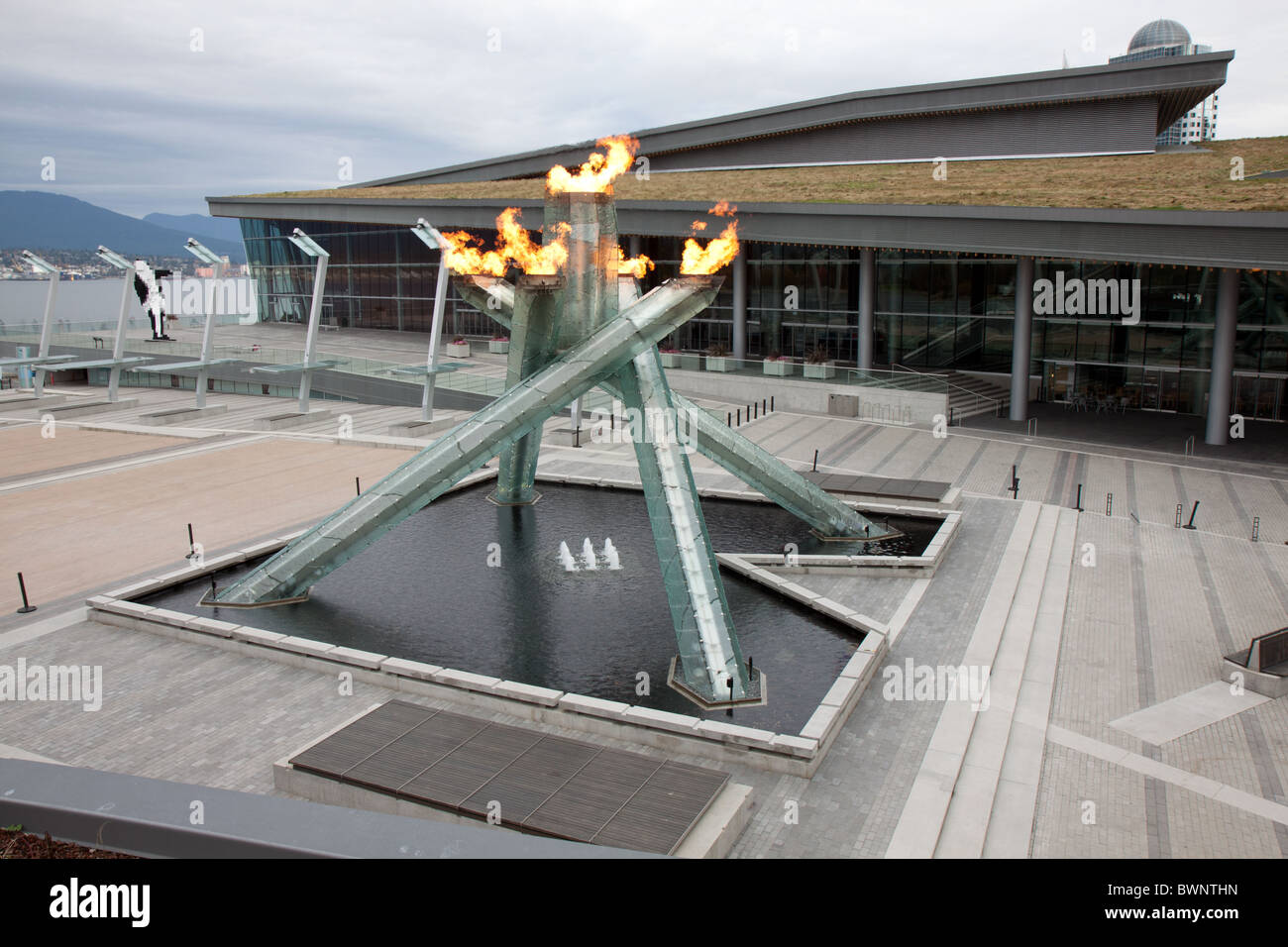2010 olympic cauldron vancouver hi-res stock photography and images - Alamy