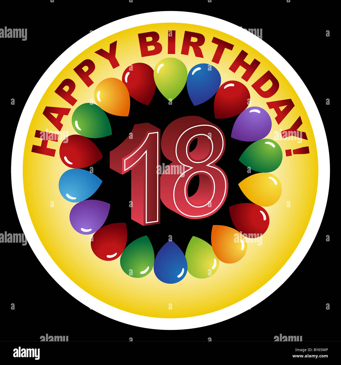 Happy 18th birthday balloons hires stock photography and images Alamy