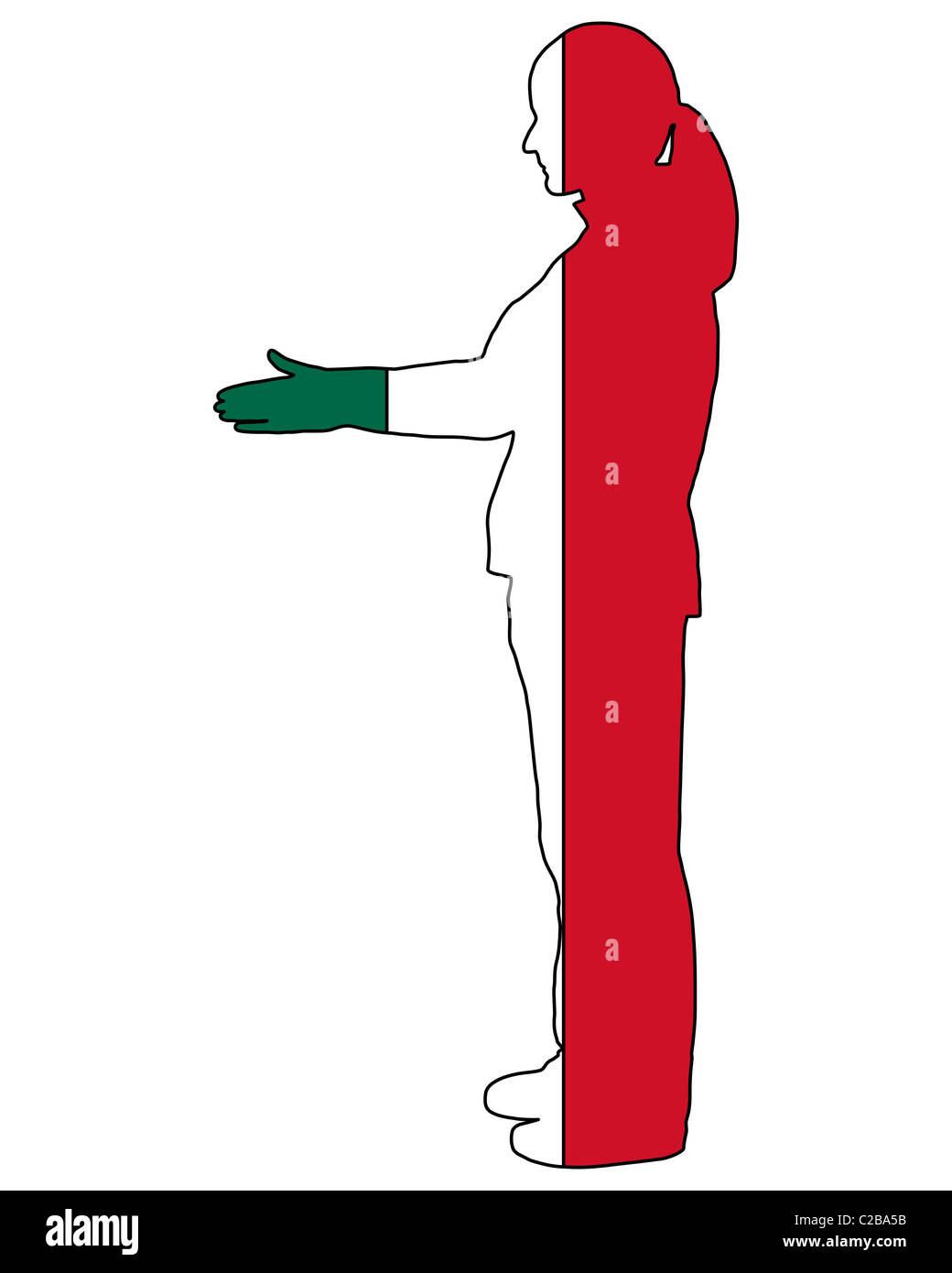 Mexico flag handshake Cut Out Stock Images & Pictures Alamy