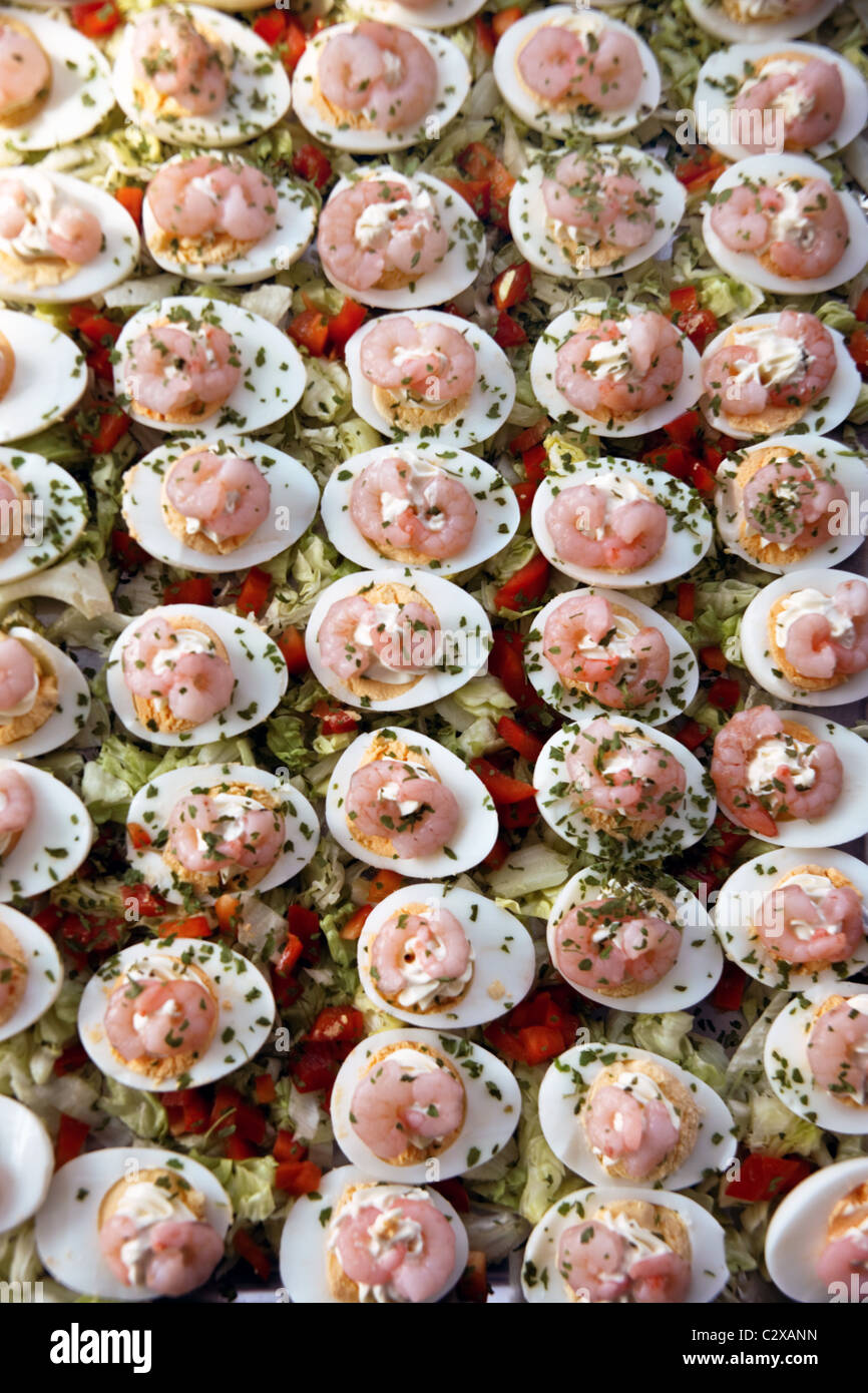 Plate with a cold buffet Stock Photo Alamy