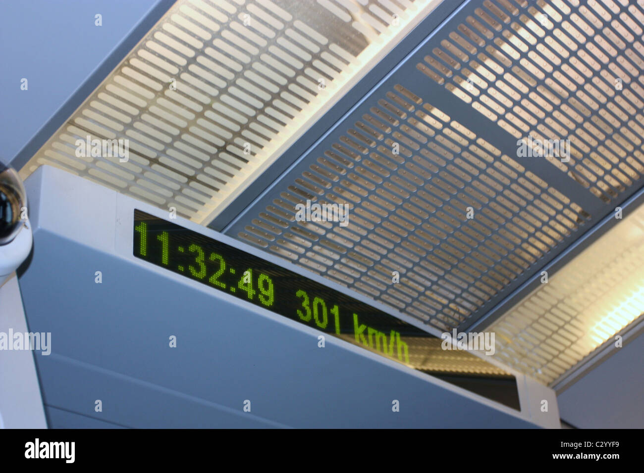 Maglev Train Speedometer Stock Photo Alamy