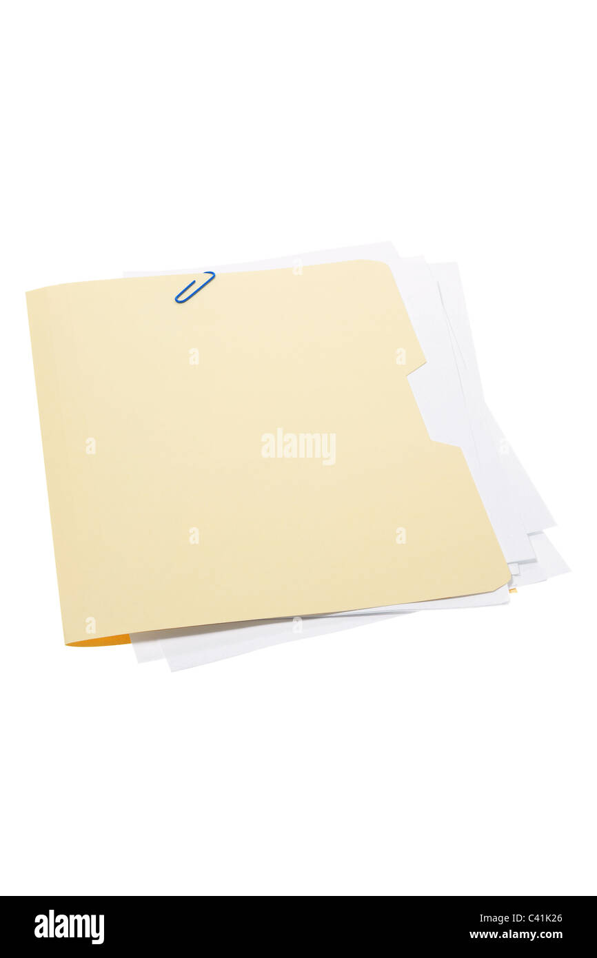 Manila folder Cut Out Stock Images & Pictures Alamy