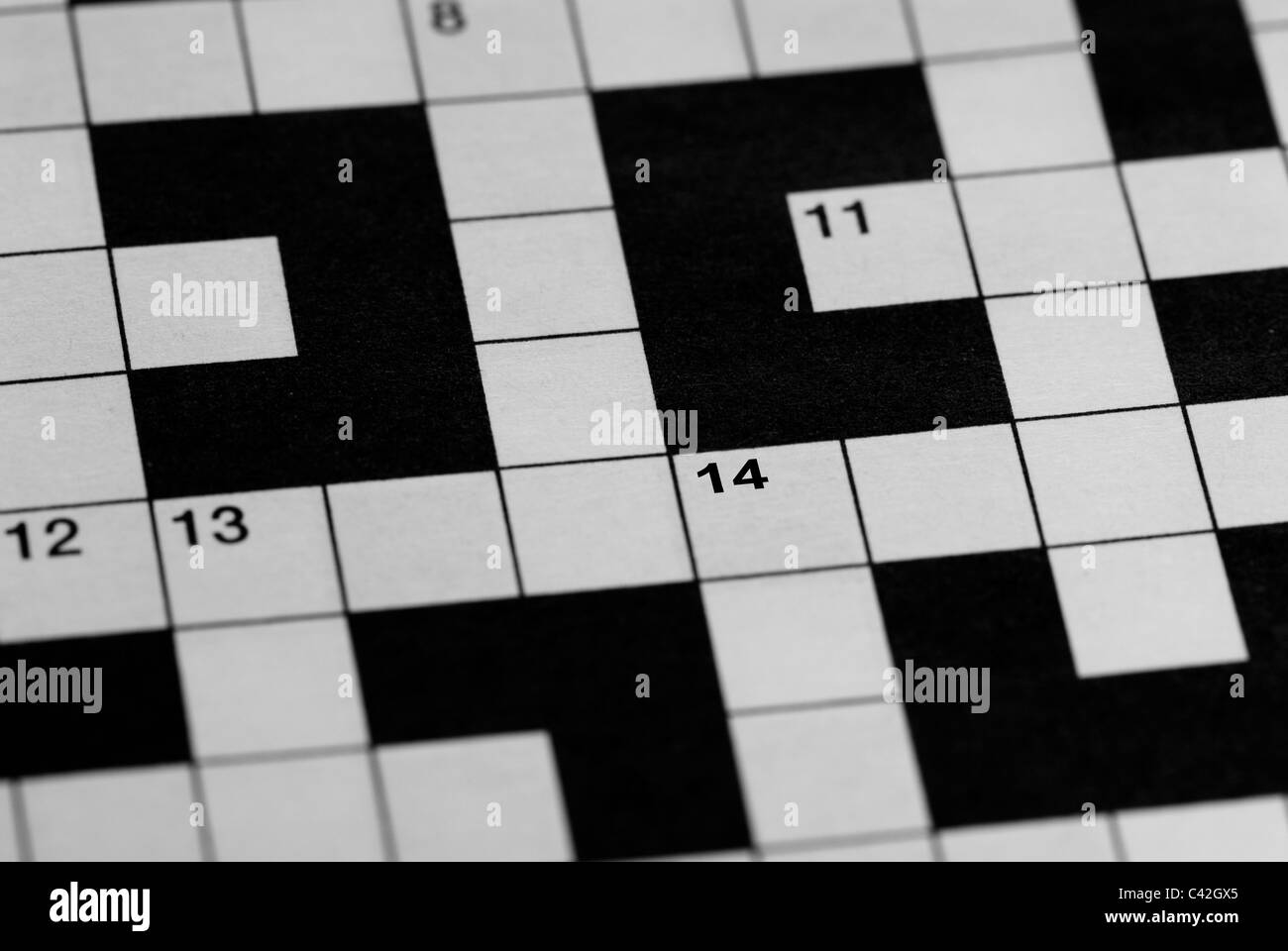 Crossword Grid Stock Photos & Crossword Grid Stock Images Alamy