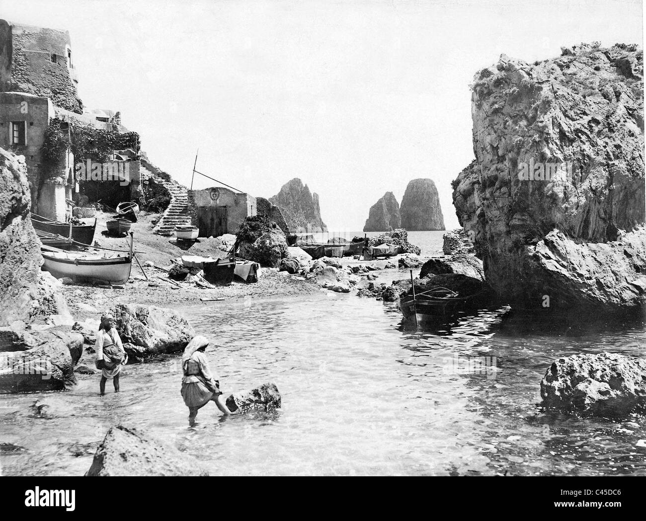 Island of capri Black and White Stock Photos & Images Alamy