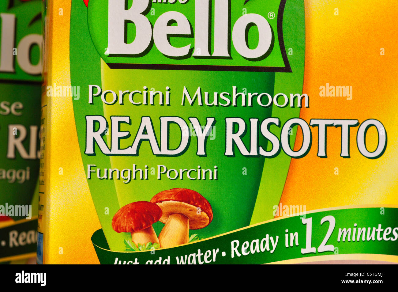 Quick cooking risotto package Stock Photo Alamy