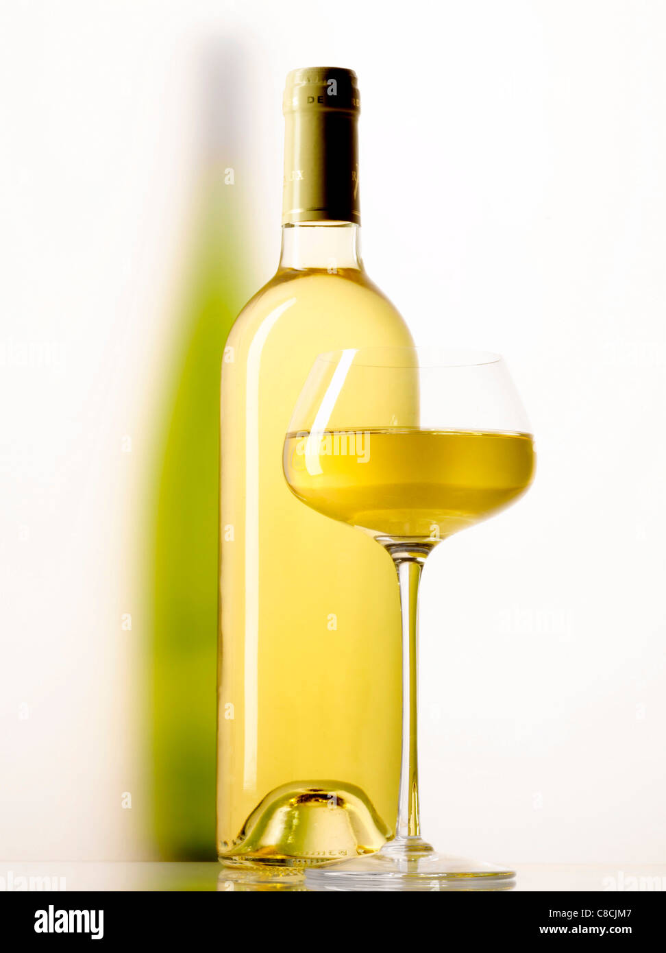 Composition with white wine Stock Photo Alamy